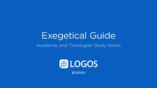 5. Exegetical Guide
