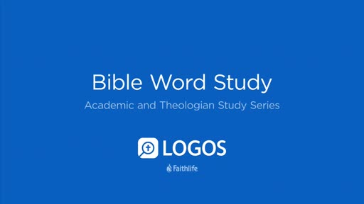 6. Bible Word Study