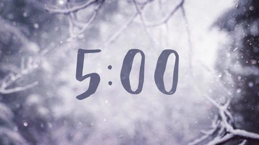 Snowy Serenity - Countdown 5 min
