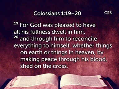 The Need, Reality, and Outcome of Reconciliation - Colossians 1:21-23