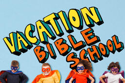 Kid Super Heroes with Vacation Bible School Graphic  image 2