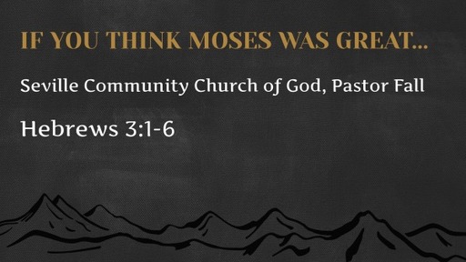 If You Think Moses Was Great...