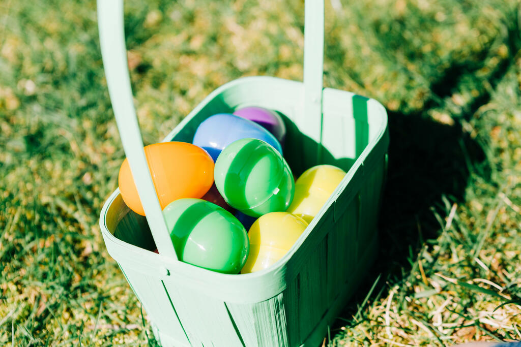 Basket Full of Eggs from an Easter Egg Hunt large preview