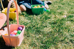 Kids with Their Easter Baskets  image 1