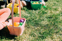 Kids with Their Easter Baskets  image 2