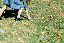 Child Grabbing an Easter Egg  image 1