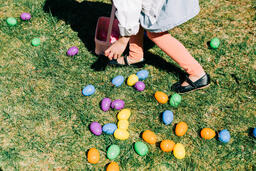 Child Grabbing an Easter Egg  image 2