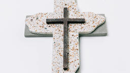 Speckled Tile and Stone Cross  image 2