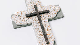Speckled Tile and Stone Cross  image 5