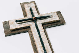 Wooden Cross with Crucifixion Nails  image 6