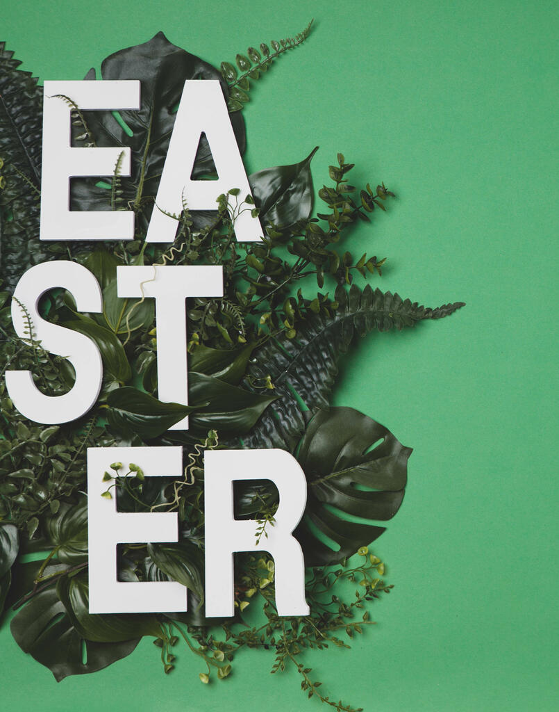 EASTER Letters in Greenery large preview