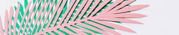 Green and Pink Paper Palm Leaves  image 9