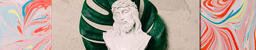 Christ Statue on Pastel Marbled Background  image 6