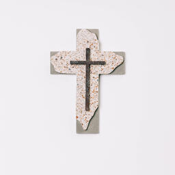 Speckled Tile and Stone Cross  image 12
