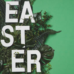 EASTER Letters in Greenery  image 3