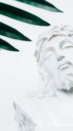 Christ Statue with Palm Leaf  image 7