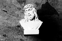 Christ Statue on Textured Background  image 2