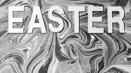 EASTER on Black and White Marbled Background  image 5
