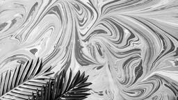 Palm Leaves on Marbled Background  image 5