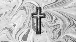 Concrete Cross Outline on Marbled Background  image 4
