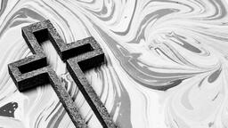 Concrete Cross Outline on Marbled Background  image 5
