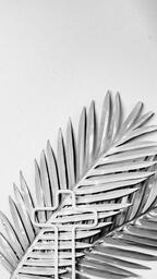 Palm Leaves with a Minimalist Cross Outline  image 3