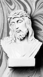 Christ Statue on Marbled Background  image 6