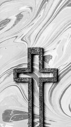 Concrete Cross Outline on Marbled Background  image 7