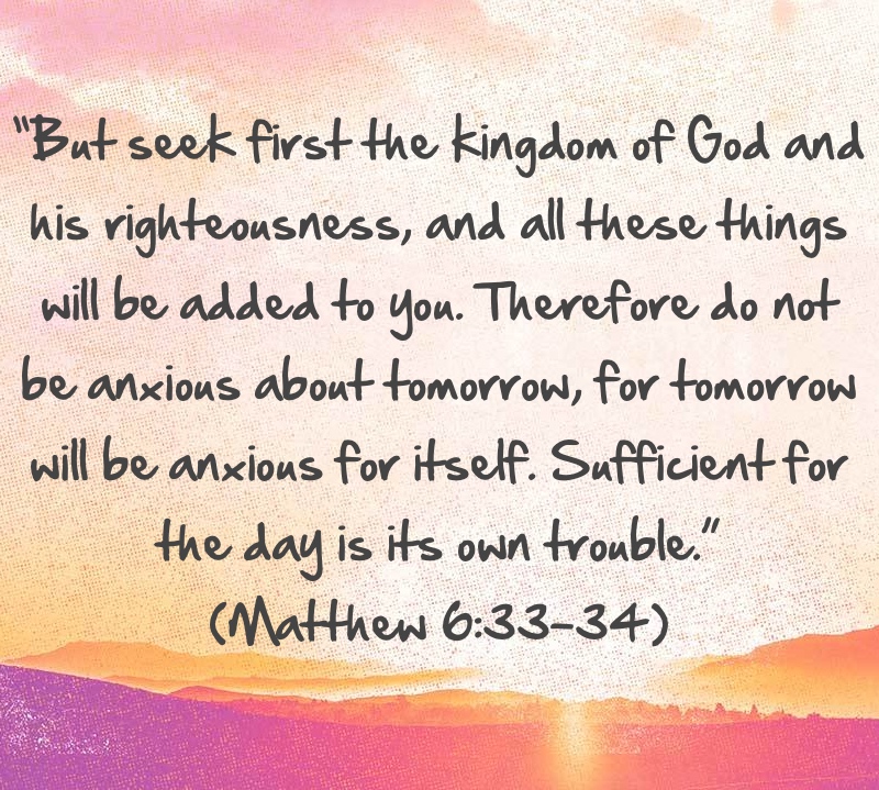 matthew 6:25 34