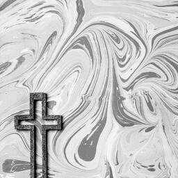 Concrete Cross Outline on Marbled Background  image 3
