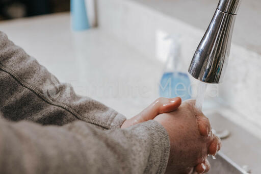 Man Washing Hands