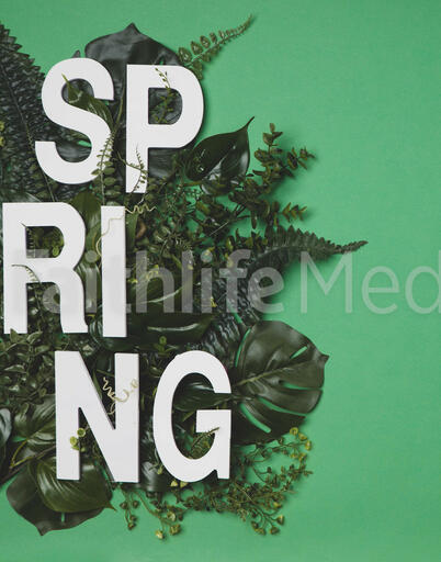SPRING Letters in Greenery