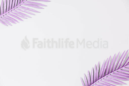 Purple Palm Leaf