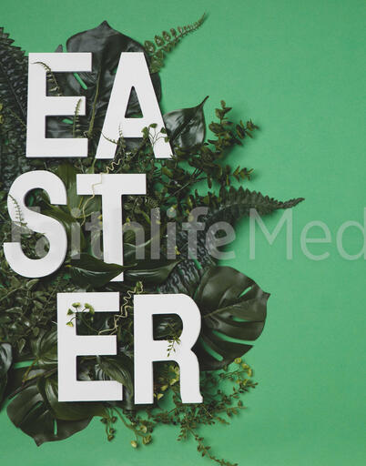 EASTER Letters in Greenery