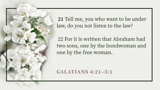 Galatians 4:21-5:1