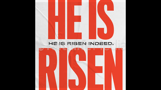 He Is Risen Indeed Red
