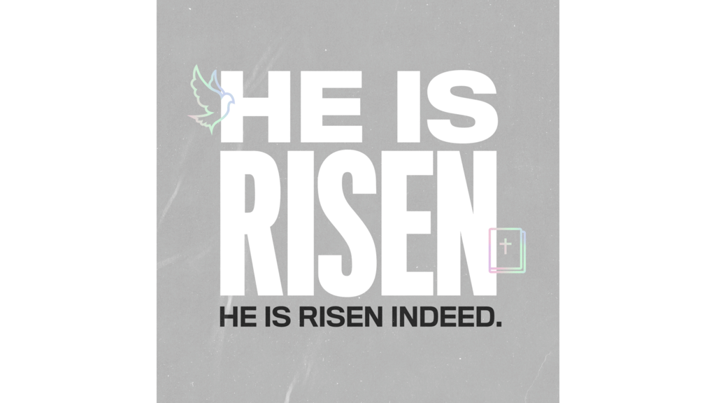 He Is Risen Indeed Grey large preview