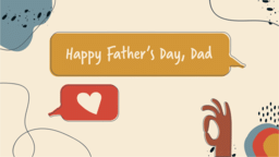 Happy Father's Day Shapes  PowerPoint image 1