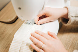 Woman Sewing Face Masks  image 3
