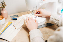 Woman Sewing Face Masks  image 5