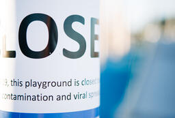 Closed Due to Covid-19 Playground Sign  image 1