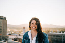 Woman Wearing a Face Mask at Sunrise  image 5