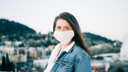 Woman Wearing a Face Mask  image 5