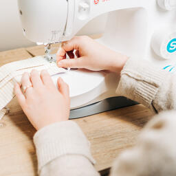 Woman Sewing Face Masks  image 4