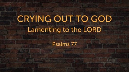 Crying Out To God 