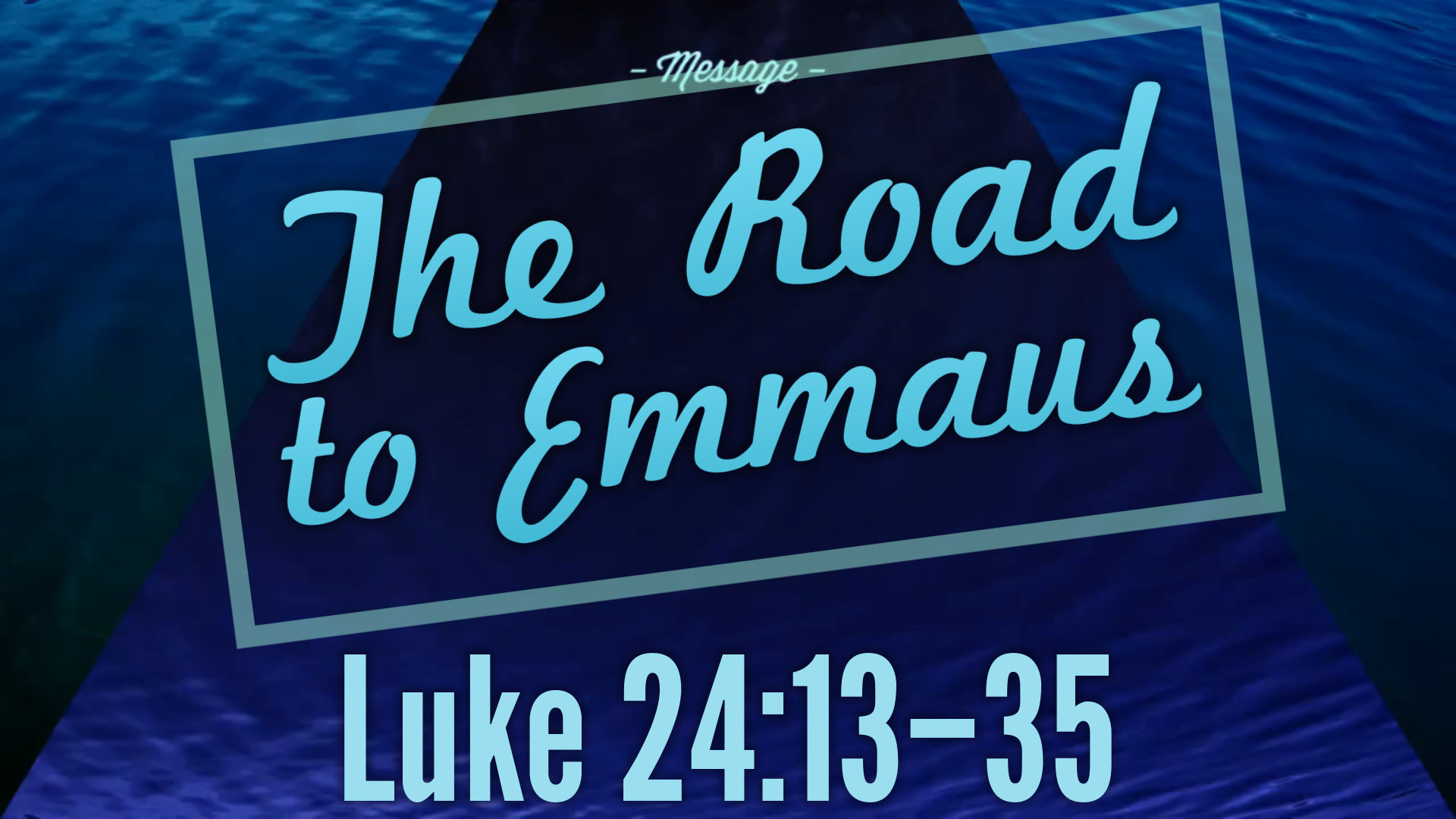 04.26.2020 The Road to Emmaus Faithlife Sermons