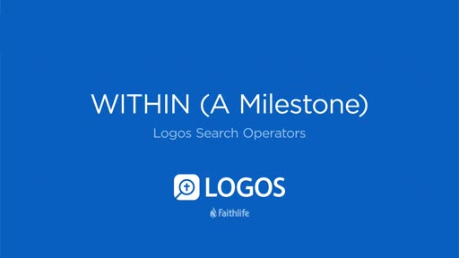 Search Operators - WITHIN (A Milestone)