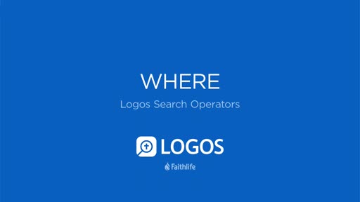 Search Operators - WHERE