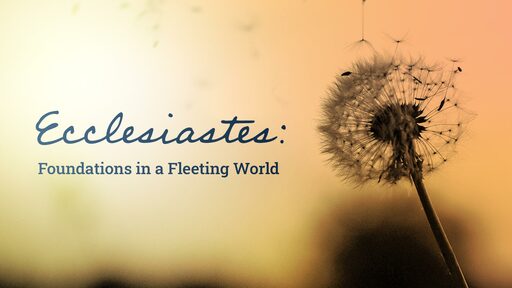 Ecclesiastes - Foundations for a Fleeting World