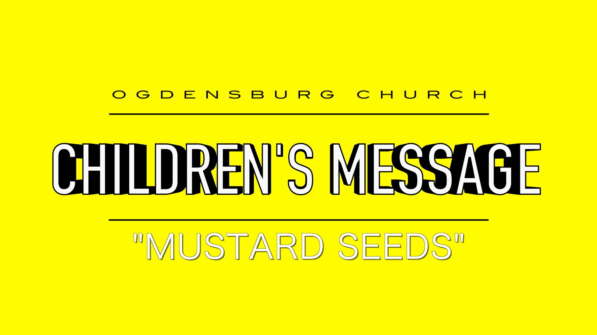 Mustard Seeds - Logos Sermons